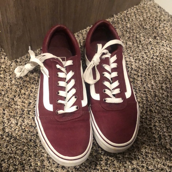 Vans Shoes - Maroon Old School Vans